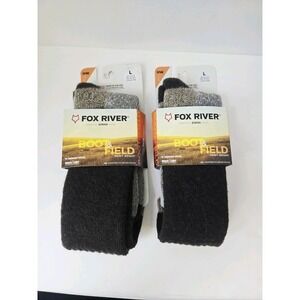 Fox River boot + field socks lot 2 pairs size L unisex M 9-11.5 Wm 10-12.5 heavy